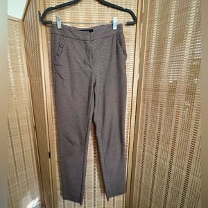 Zara skinny trouser pants plaid XS